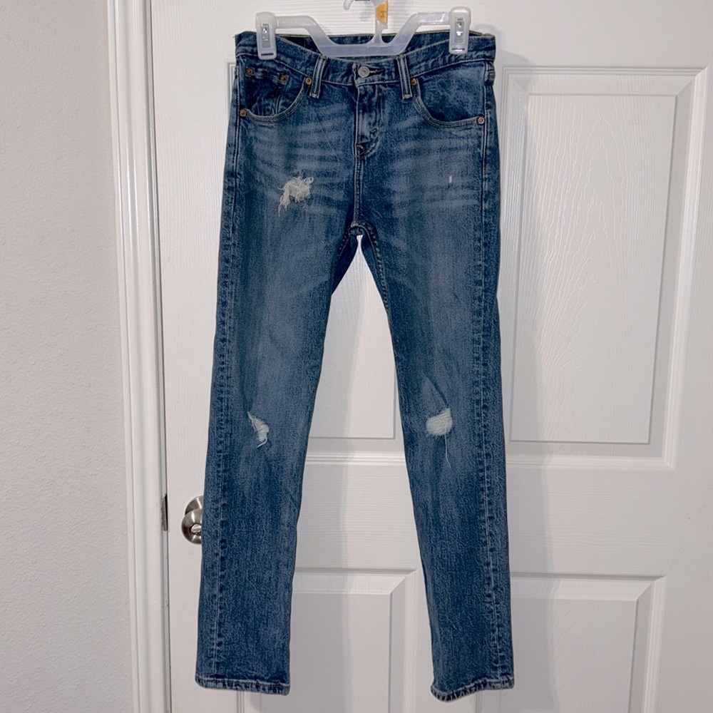 Levi’s 511 28x30  Jeans  Great Condition other than the distressed holes